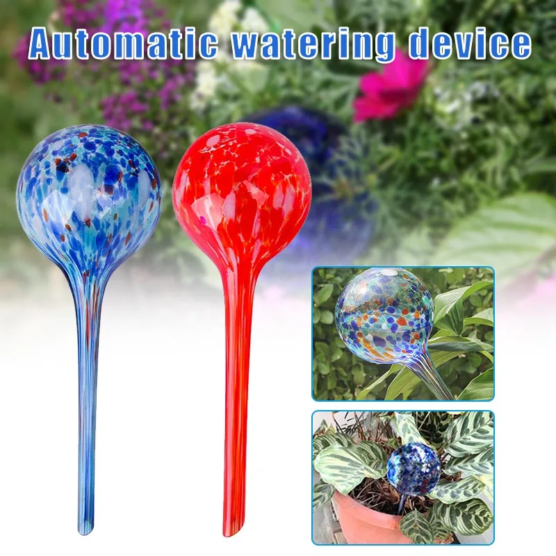 

Plant Watering Globes Automatic Watering Globe Mini Decorative Hand-Blown Glass Small Plant Watering Tool RE