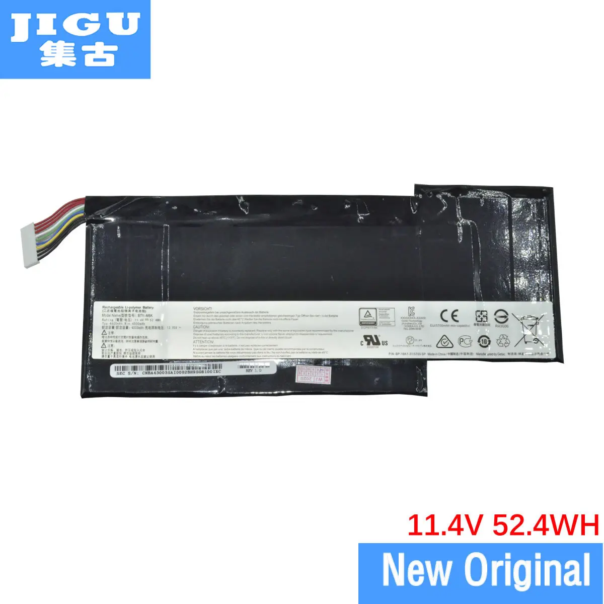 

JIGU BTY-M6K Original Laptop Battery For MSI GF63 GF75 GF63-8RC GF75-8RD GF63-8RD GF75-8SC MS-17F1 11.4V 52.4WH