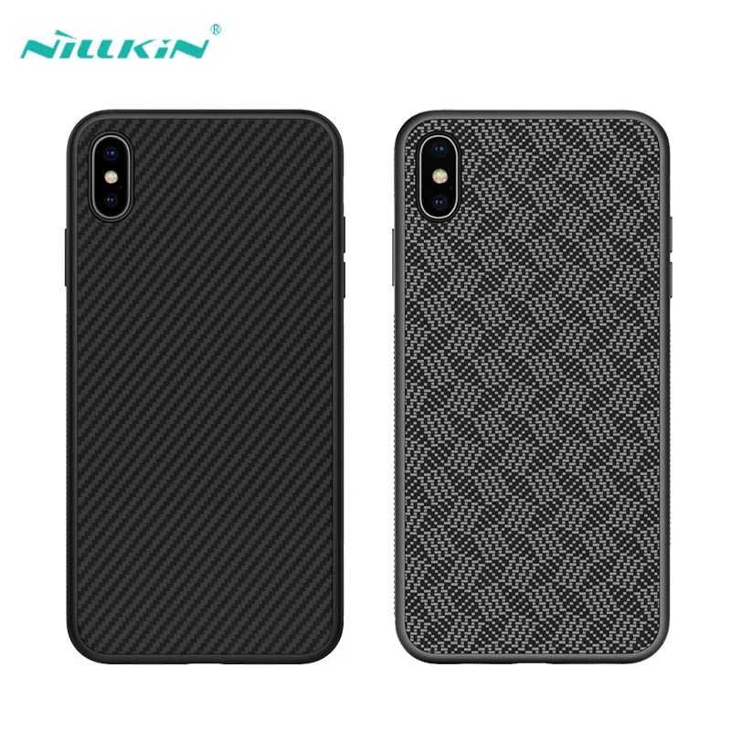 Для iPhone X XR XS Max чехол NILLKIN Роскошный из синтетического волокна защитный для