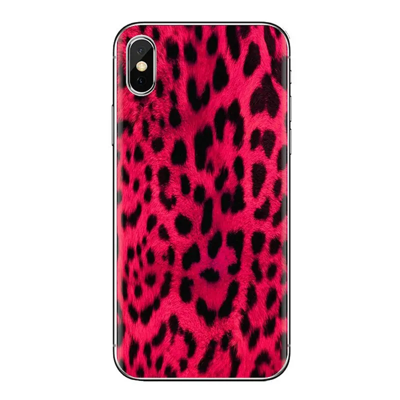 For iPhone XS Max XR X 4 4S 5 5S 5C SE 6 6S 7 8 Plus Samsung Galaxy J1 J3 J5 J7 A3 A5 Leopard Soft Transparent Shell Covers |