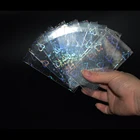 100 шт.лот 57x87 мм Прозрачные лазерные прозрачные рукава для маленьких карт с надписью Love YGO Korea Idol Photo Protector Trading Cards Shield Cover