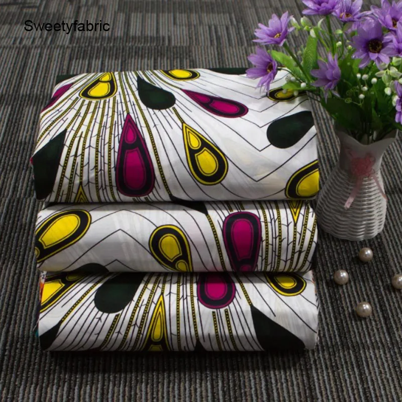 100% хлопчатобумажная африканская ткань высокого качества настоящие африканские
