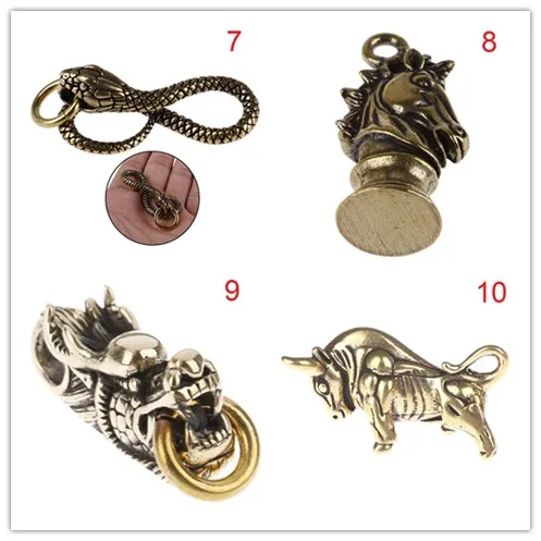 

Fashion Brass Metal Snake Shape Keychain Shape Handmade Key Ring Tool Cobra Animal Key Multitool Hand Bag Pendant