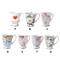 fashion simple milk cup bone china mug ceramic water cup coffee cup bone china classical retro cup breakfast cup well liked