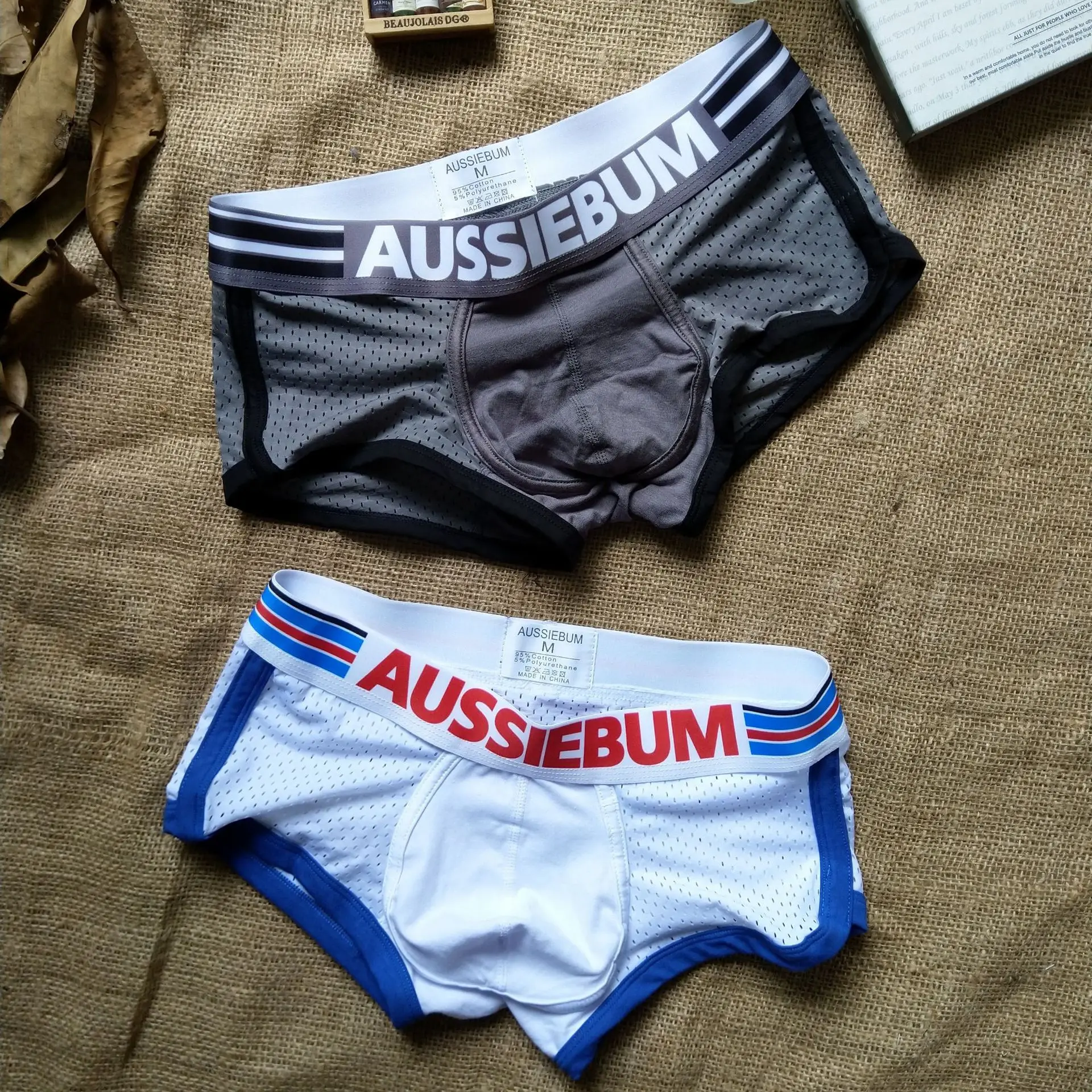 Мужские трусы с бандажом Aussiebum сексуальные дышащие U-образной выпуклой сумкой