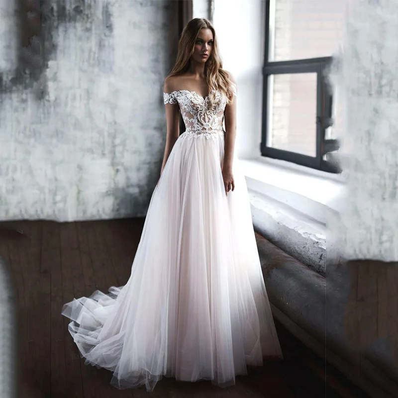 

Свадебные платья а-силуэта Smileven 2019, облегающие кружевные платья невесты в стиле бохо, свадебные платья на заказ