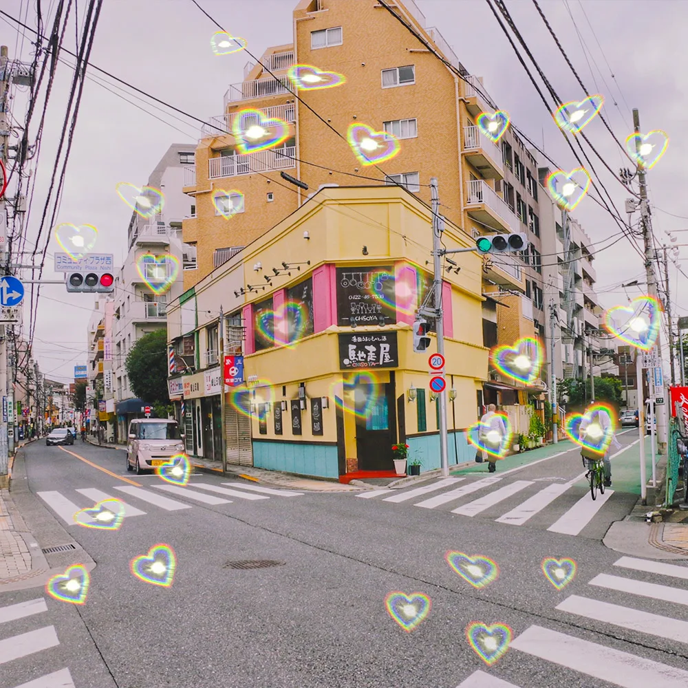 Очки для любви со спецэффектами Персиковое сердце искусственное в форме сердца