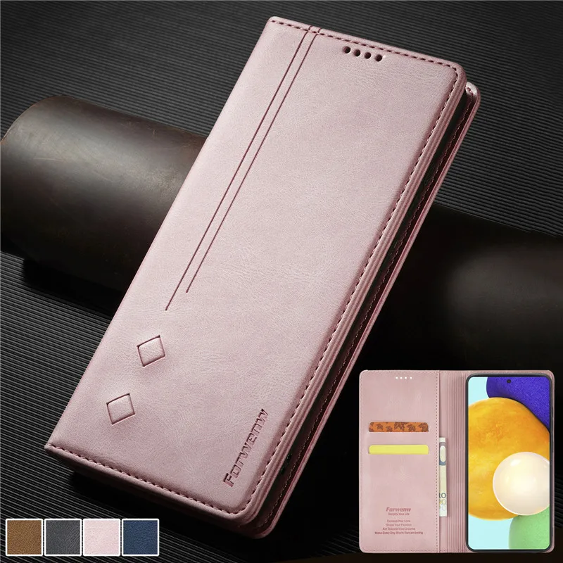 

Flip Leather Phone Case For Samsung Galaxy A52 A72 A42 A32 A12 A02S A51 A71 S21 Ultra S20 Plus Magnetic Wallet Card Cover Coque