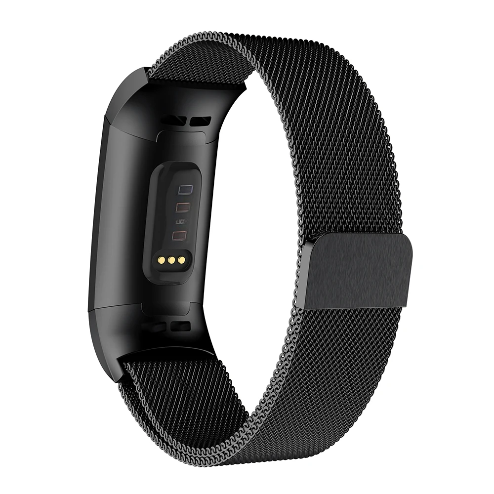 Для Fitbit Charge 3 Смарт Браслет ремешок Миланская нержавеющая сталь Ремешок L/S красочный металлический ремешок на руку для Fitbit Charge 3