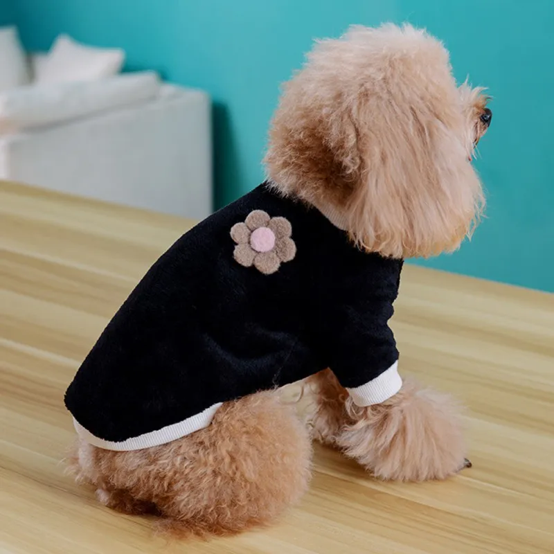 Winter Dog Clothes Soft Fleece Jumpsuit Pajamas for Small Puppy Coat Pet Outfits Clothing | Дом и сад