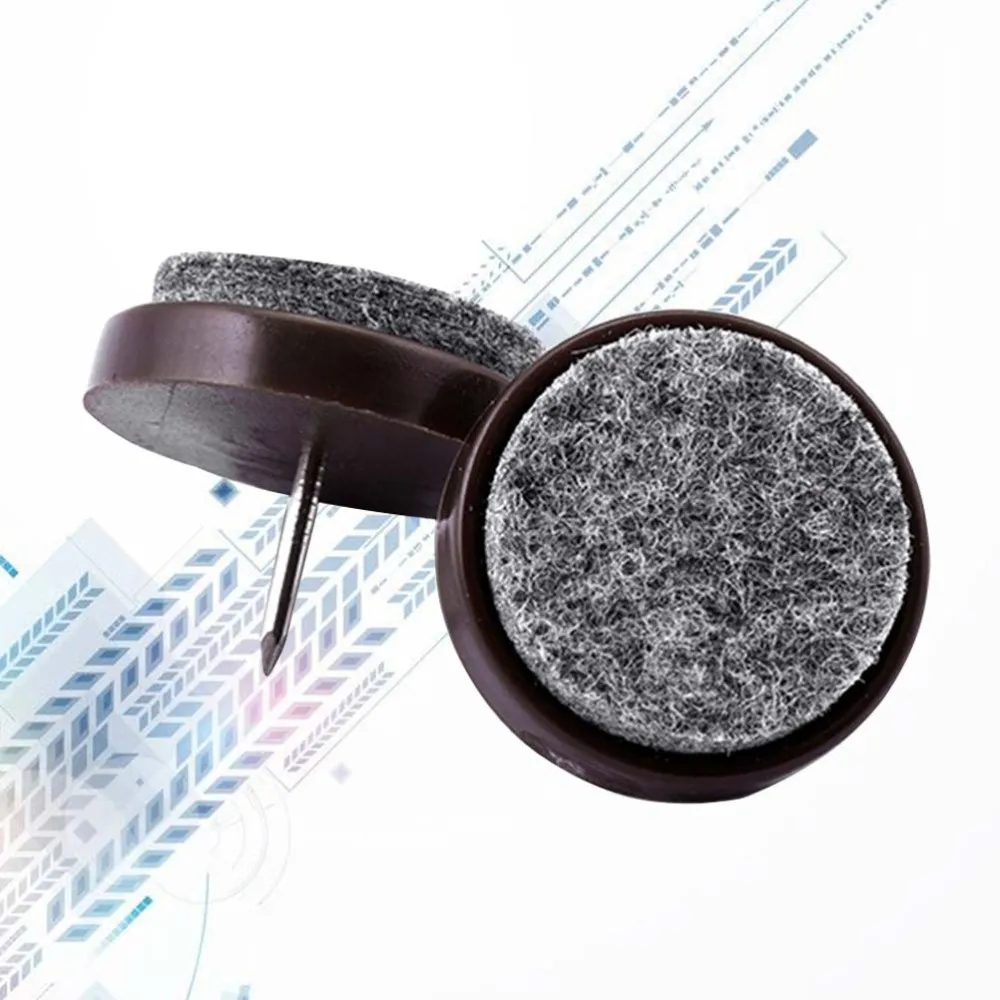 20 шт. Войлок скользит с винтовым стулом металлический круглый коврик для ног