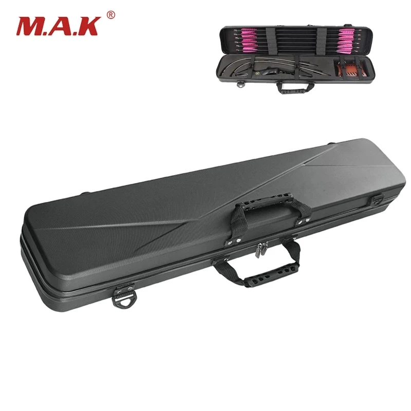 

Recurve Bow Box ABS Plastic Hard Shell Box 95*18*12cm Suit Recurve Bow Put Accessory for Archery Hunting