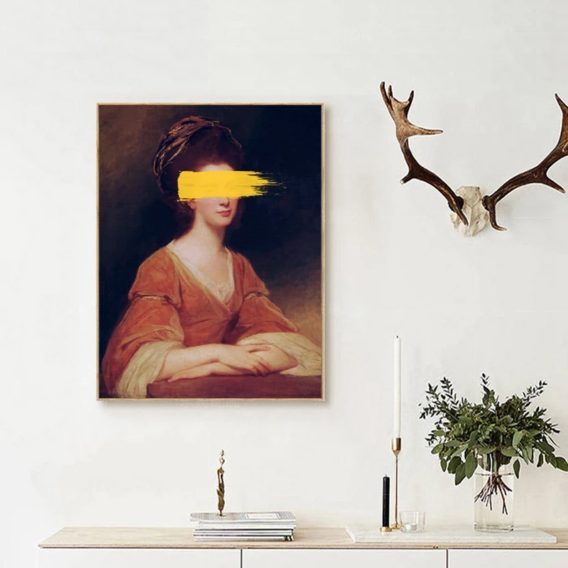 Измененное искусство винтажный портрет мужчины и женщины Пастельная картина