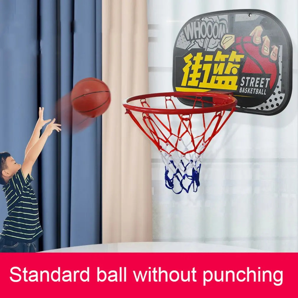 

Настенная баскетбольная круглая пластиковая корзина высокой прочности, пластиковая корзина, баскетбольная рама, Детская комнатная тренир...