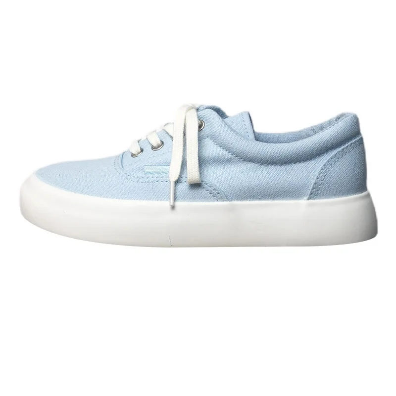 

Thick Sole Canvas Shoes Women School Ulzzang Board Shoes Harajuku Platform Shoes Female Lace-up Cute Blue Casual Sports Footwear