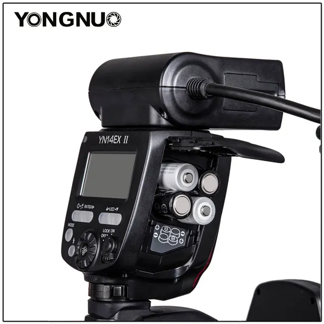 Yongnuo YN14EX II Макросъемка светодиодная Кольцевая вспышка M/TTL с 52 мм 58 67 72 кольцевой