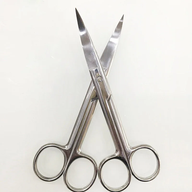 

14cm Stainless Steel Surgical Bend Tip Household Scissors Beauty Tools NIN668