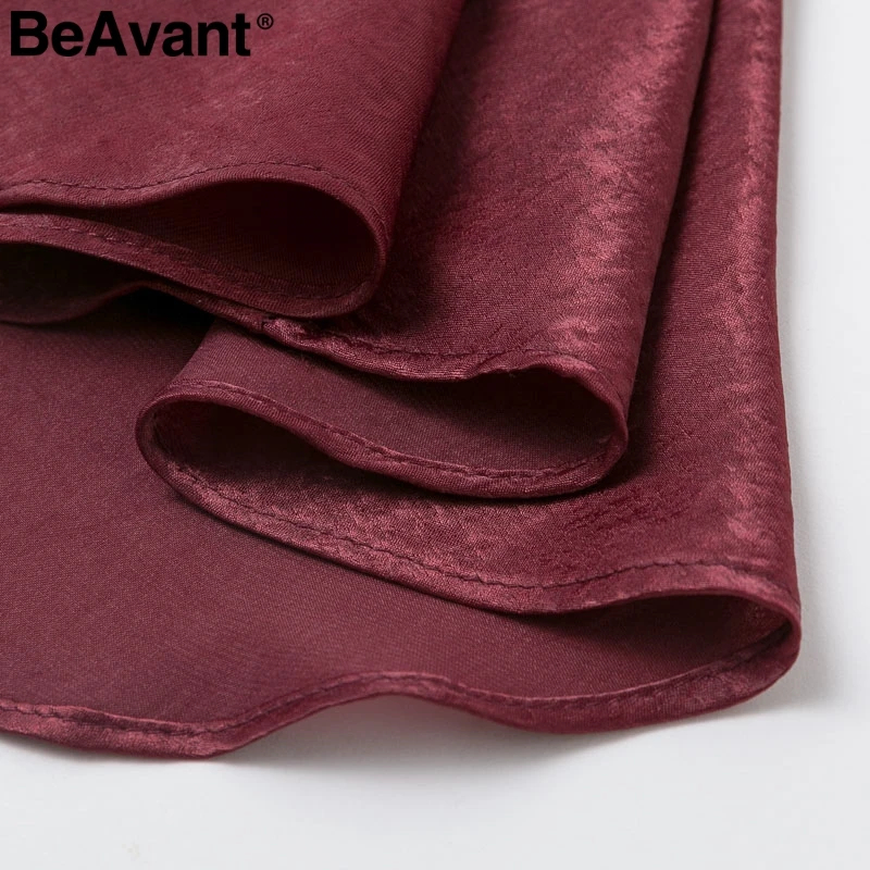 BeAvant/уличная Женская одежда с v-образным вырезом элегантное свободное платье