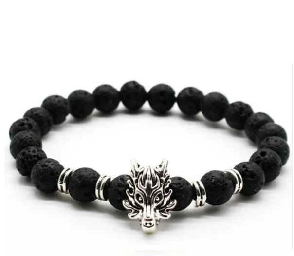 Дракон 8 мм богемные многоцветные Агатовые Бусины чакра рейки Будда Йога браслет