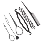 6 шт.компл. выдвижной диспенсер для волос, спиральная расческа для волос, инструменты для укладки волос, инструменты для плетения прически