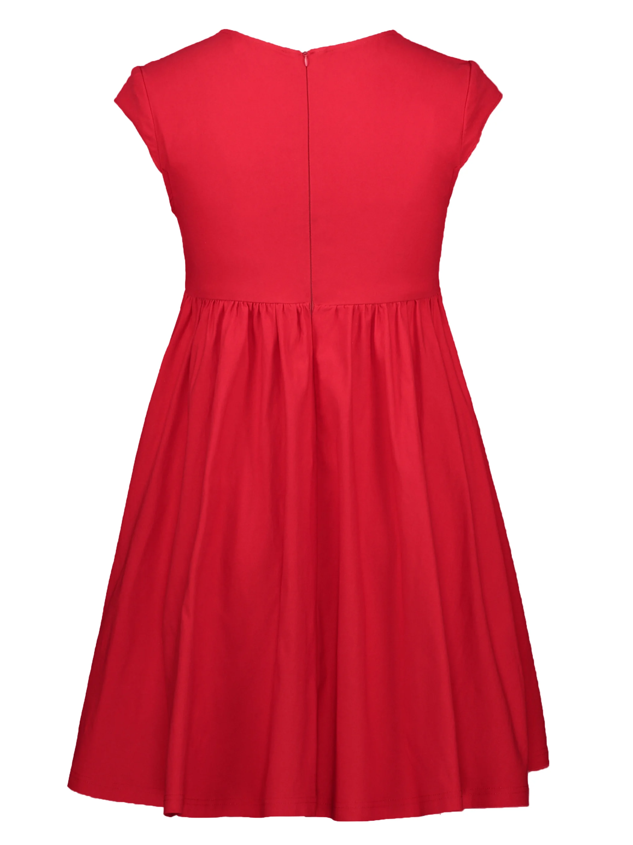 Винтажное женское платье трапециевидной формы с глубоким v-образным вырезом на