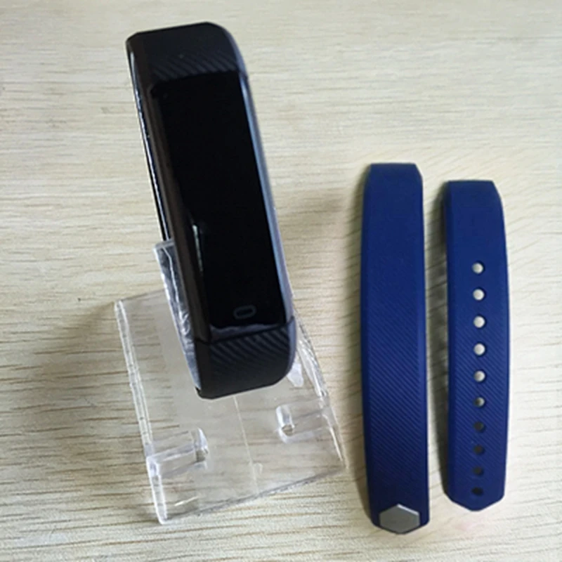 blue strap no HR ALANGDUO ID115 умный Браслет фитнес-трекер Шагомер Bluetooth монитор сна Будильник Спортивные умные часы для Android IOS - Цвет: blue strap no HR