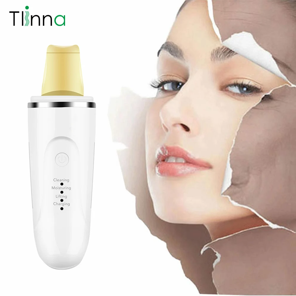 Ультразвуковой скребок для кожи профессиональный глубокой очистки лица 24
