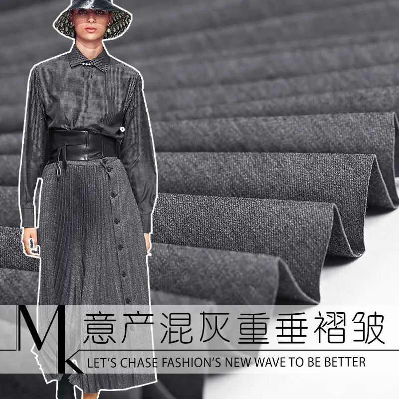 19 осень зима новый полиэстер спандекс измельченный ткань для женщин платье