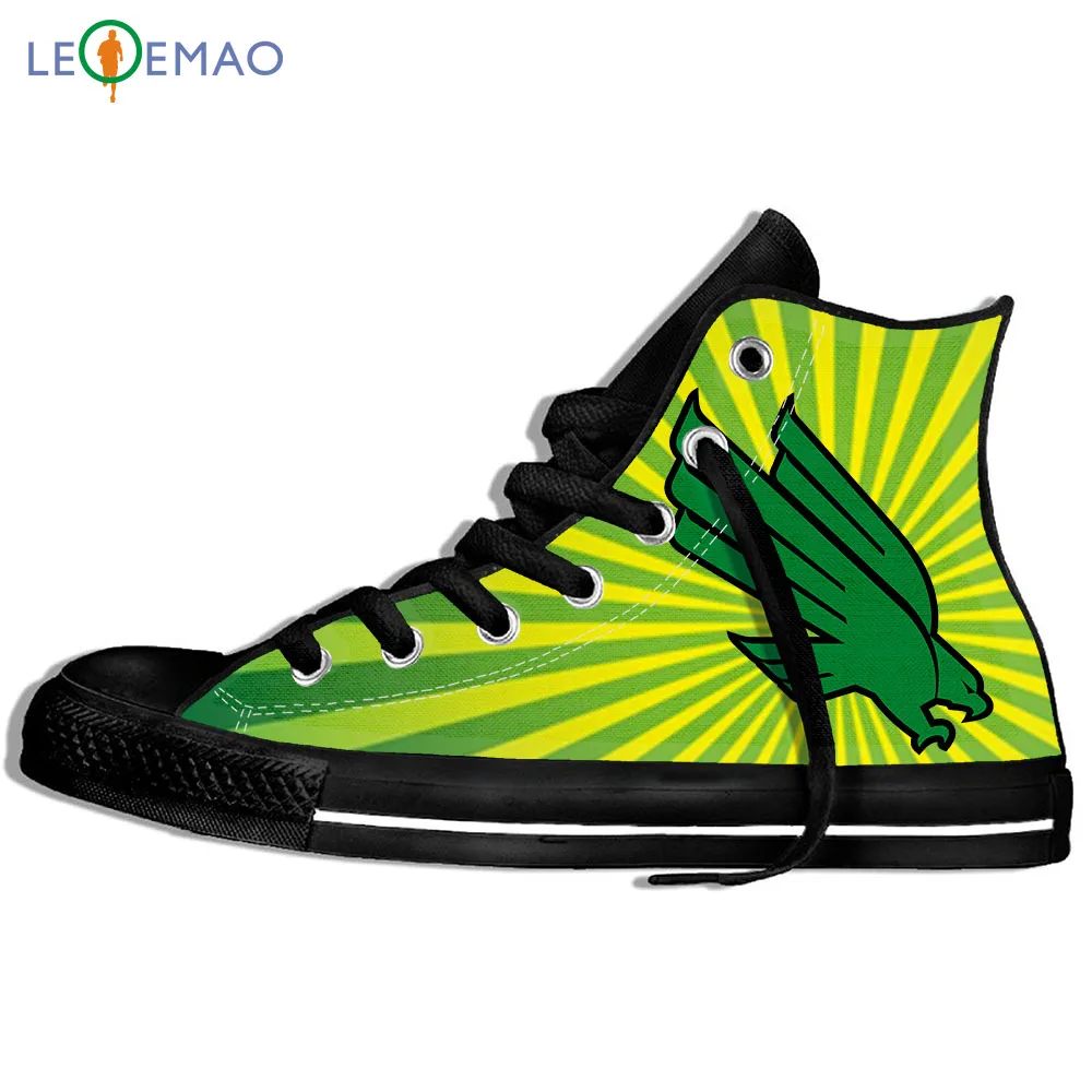 

Walking Canvas Boots Shoes Breathable North Texas College University Wearable Comfort Sport Shoes Classic Sneakers