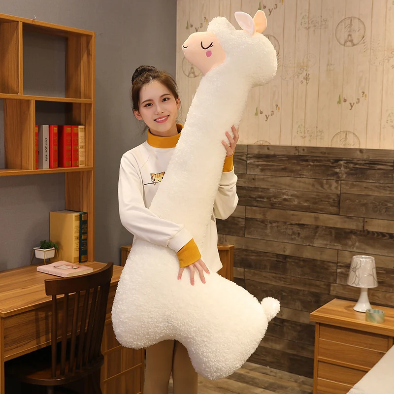 Giant Lovely Alpaca Plush Toy Japanese Soft Stuffed Cute Sheep Llama Animal Dolls Sleep Pillow Home Bed Decor Gift | Игрушки и хобби
