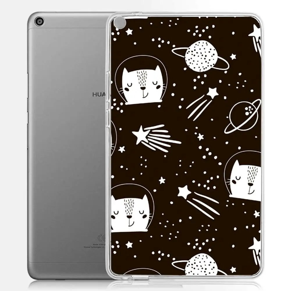 Мягкий TPU чехол для huawei MediaPad T3 10 9 6 'ɺGS-W09 AGS-L09 AGS-L03 роспись печать силиконовый