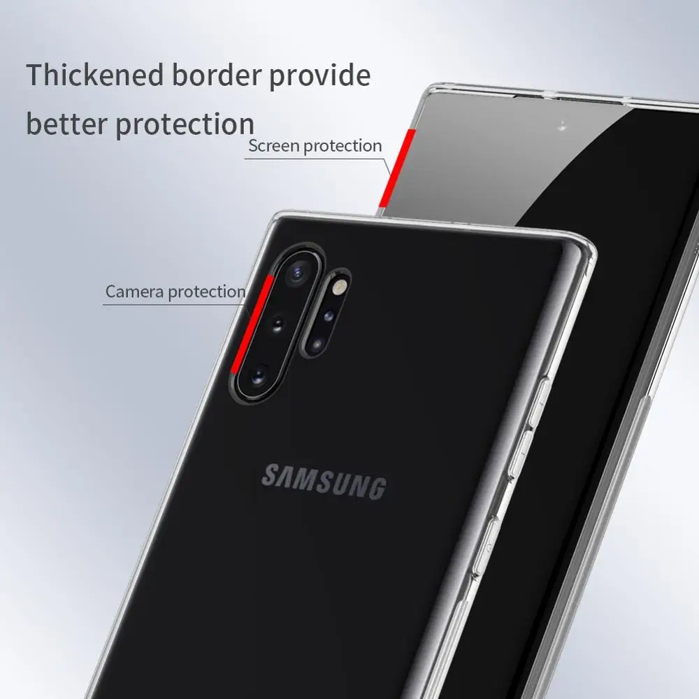 Для samsung Galaxy Note 10 5G чехол для samsung Note 10 Plus 5G NILLKIN натуральный ТПУ ультра тонкий прозрачный мягкий чехол