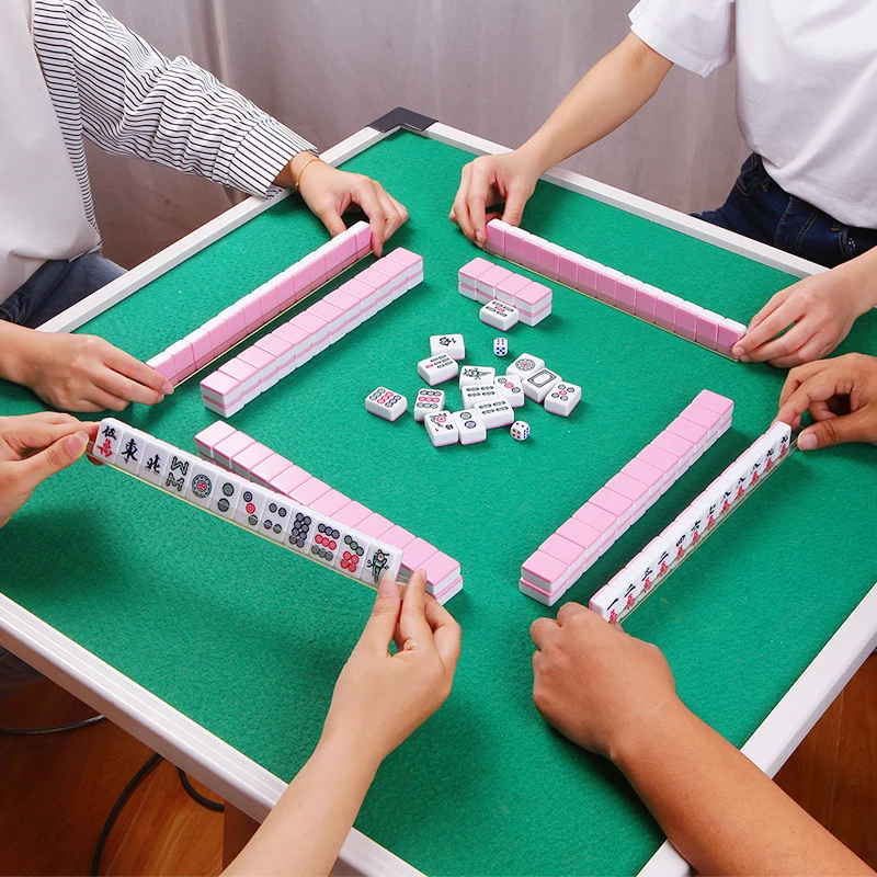 

24MM Mini Portable Majiang Travel Carry Table Mat Mah-jong Indoor Entertainment Indoor Entertainment Board Game