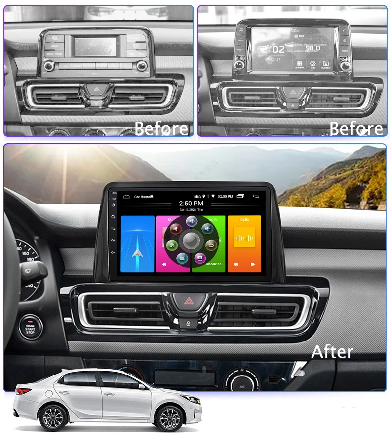 Автомобильная аудиосистема стерео мультимедийная кассета магнитола радио Android 10