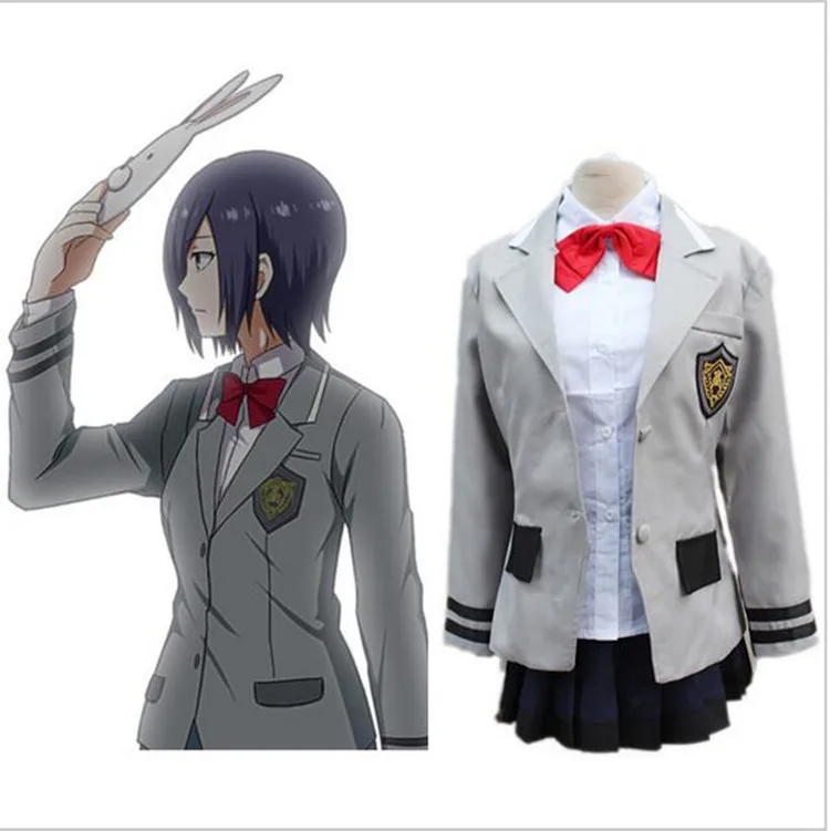 Парик для косплея Аниме Tokyo костюм упыря Touka Kirishima форма карнавальный на хеллоуин