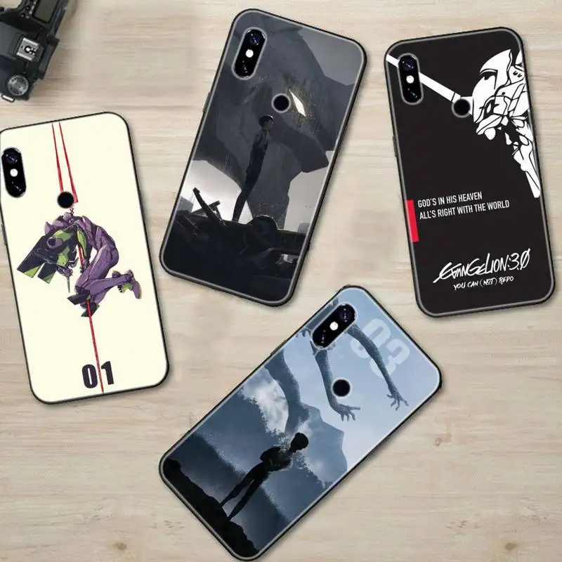 

Evangelion Soft Phone Case For Xiaomi 8 9 Se 10 10pro Note 2 3 10 MIX2 S MAX2 3 F1 5X