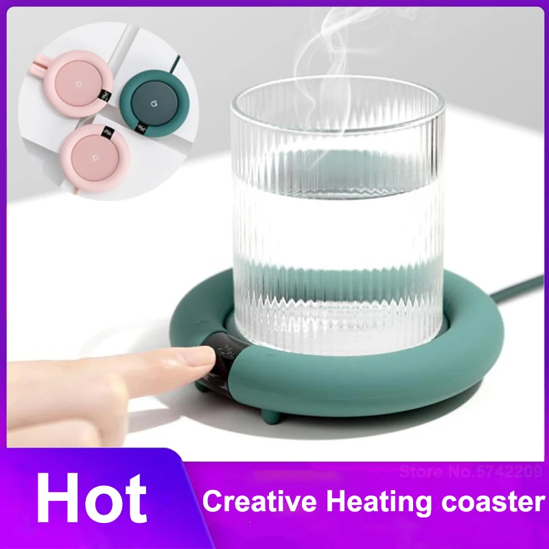 

New Mini Cute Creative Heating Coasters Warmer Heat Base Adjustment Constant Temperature Mug Mat Keep Drink Warm Heater mat