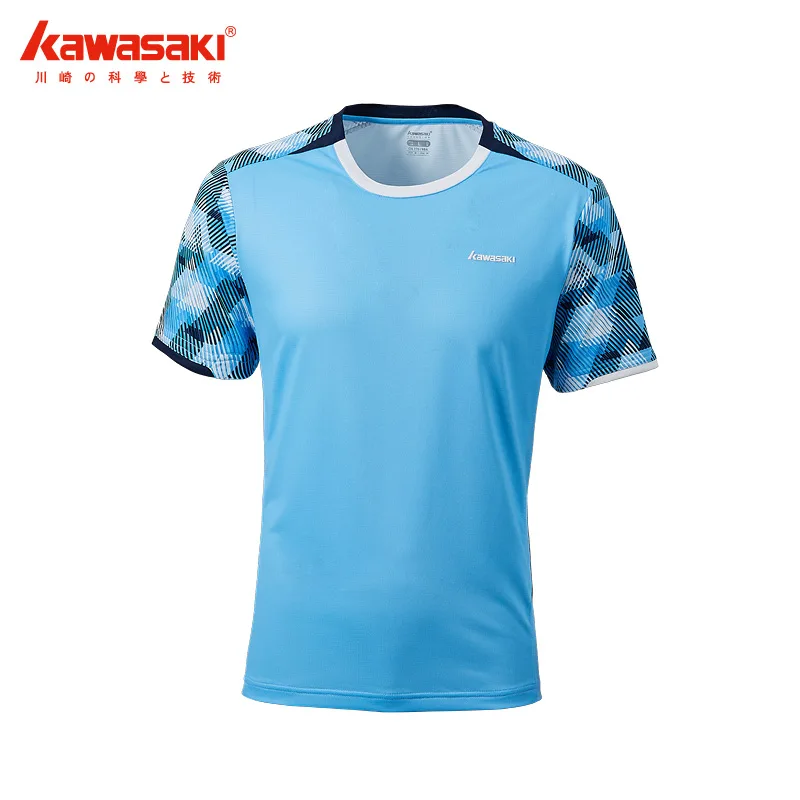 Kawasaki бадминтон рубашки для мальчиков дышащая быстросохнущая футболка мужские