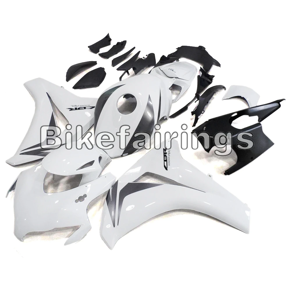 Белый и Серебряный ABS инжектор формирующая бампер передний Защита для Honda CBR1000RR 2008