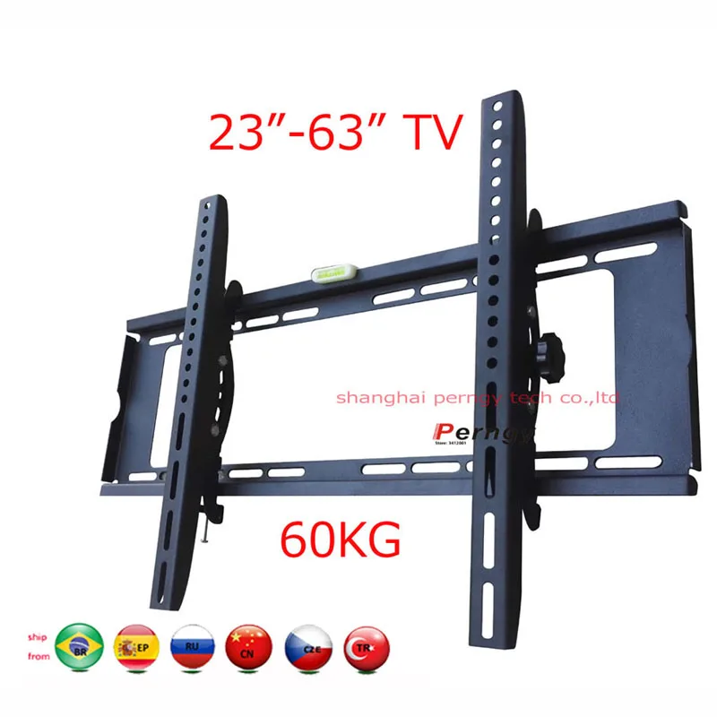 PTB-6064T 3" 55" 6" 60" Большой Металл 60 кг vesa 600x400 Панель ЖК настенный ТВ подъемный механизм кронштейн наклон вниз 15