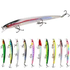 1 шт. Средний лазерный Minnow приманки для ловли рыбы, 13,5 см15,4 г для рыбалки, твердая приманка воблер, рыболовные снасти, Artificiais Pesca море плавающий воблер приманки