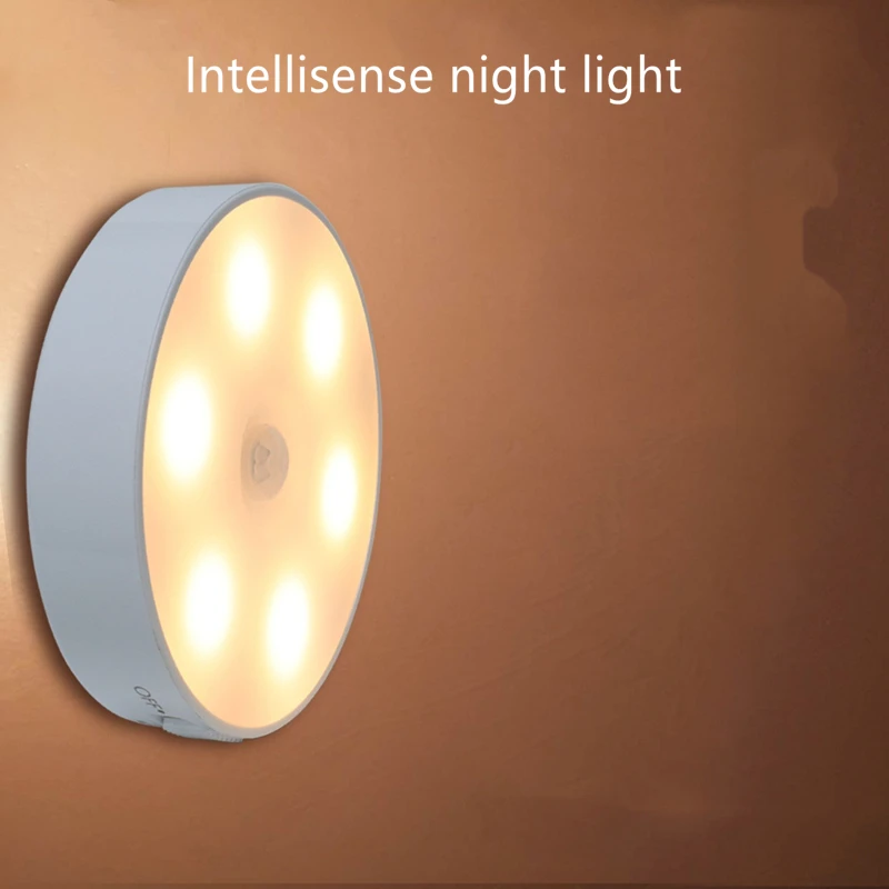 

Креативный беспроводной ночник с USB-зарядкой, ночсветильник с датчиком человеческого тела, светильник ная лампа для домашнего кабинета