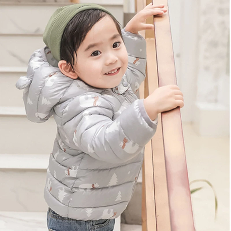 Sundae Angel/зимняя куртка для мальчика с капюшоном утепленные куртки длинными