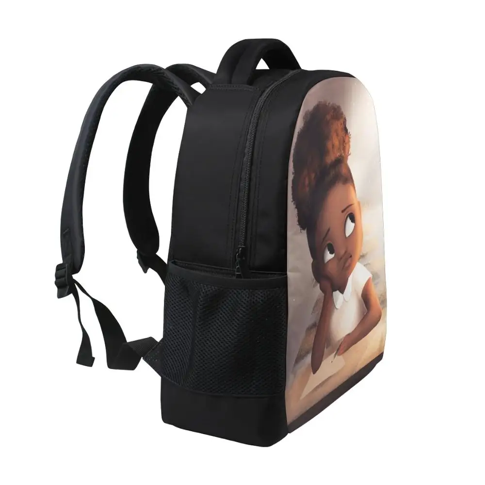 Рюкзак ALAZA для девочек и малышей милый школьный ранец черного цвета с рисунком