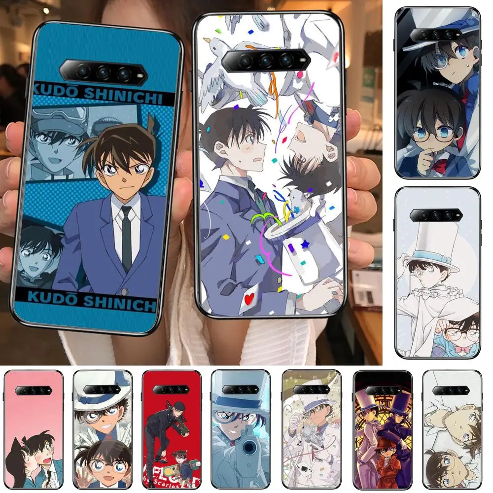 

anime Detective Conan Phone Case For xiaomi redmi Black Shark 4 Pro 2 3 3s Cases Helo Black Cover Silicone Back Prett mini cover