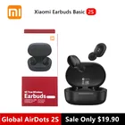 Беспроводные наушники Xiaomi Airdots 2s Mi True Wireless, базовые наушники 2S, сенсорное управление, TWS Bluetooth наушники, игровой режим