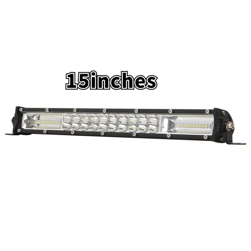 

Super Slim 12D 15inches LED Light Bar Spotlight Flood Beam Led Bar 4x4 for ATV SUV Offroad LED Work Light 12-24V Car accessories
