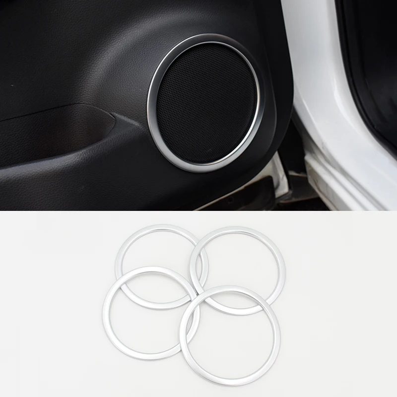 

For Nissan Qashqai J11 2015 2016 2017 ABS Matte Car Door Stereo Covers Door Speaker Sequins Internal Decoration Accessories 4pcs