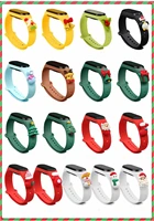 for mi band 6 5 4 3 watch strap christmas gift silica gel bracelet breathable smart wrist xiaomi band smart fitness wristbelt