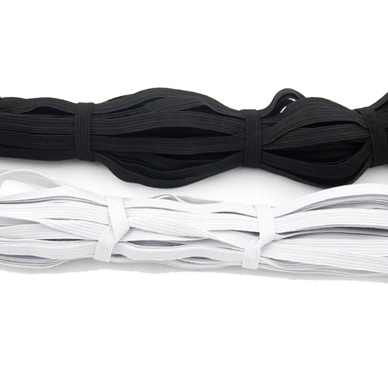 10M Masks Elastic Band Sewing 3/6mm Face Mask Flat Bands Rubber For Month Pajamas Ties DIY Accessories | Дом и сад
